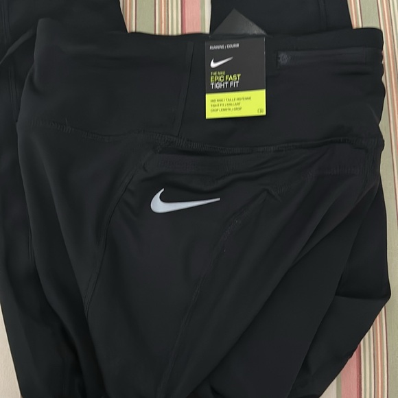 NEW Nike Power Epic Fast Tight Fit Run Leggings Mesh Dri fit Women's Sz XS Black - Picture 7 of 11